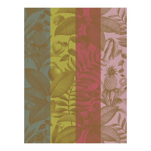 Tea Towel Fruits Exotiques  Cocktail - Le Jacquard Français 27075