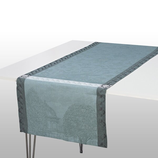 Table Runner Symphonie Baroque Fumee 50X150 Cm Linen - Le Jacquard Français