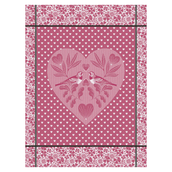 Tea Towel Amour Pivoine - Le Jacquard Français 27450