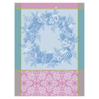Tea Towel Couronne De Paques Myosotis - Le Jacquard...