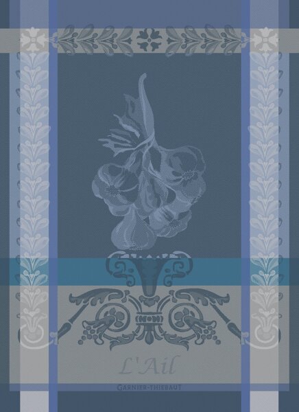 Tea Towel Ail Ardoise - Garnier Thiebaut 31414