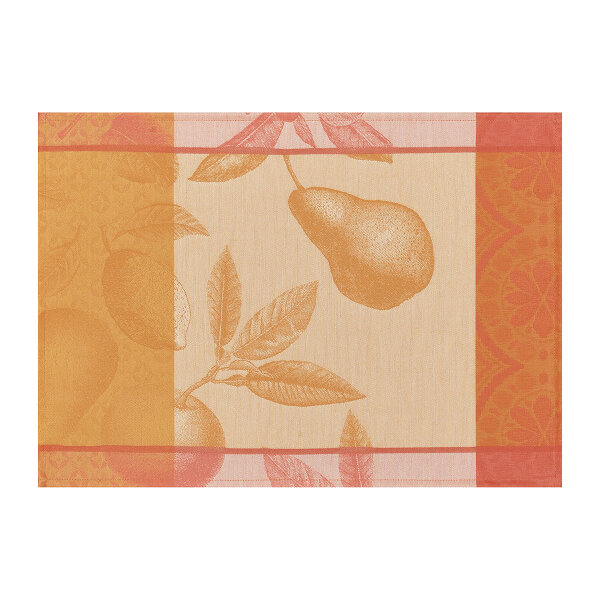 Coated Placemats (2-pack) Arriere-Pays Melon - Le Jacquard Français 27414