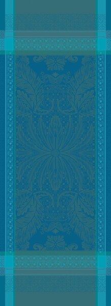 Table Runner Isaphire Emeraude 54x149 cm Cotton - Garnier Thiebaut