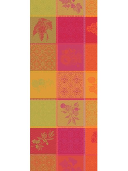 Table Runner Mille Tutti Frutti Sangria 55x180 cm Cotton - Garnier Thiebaut