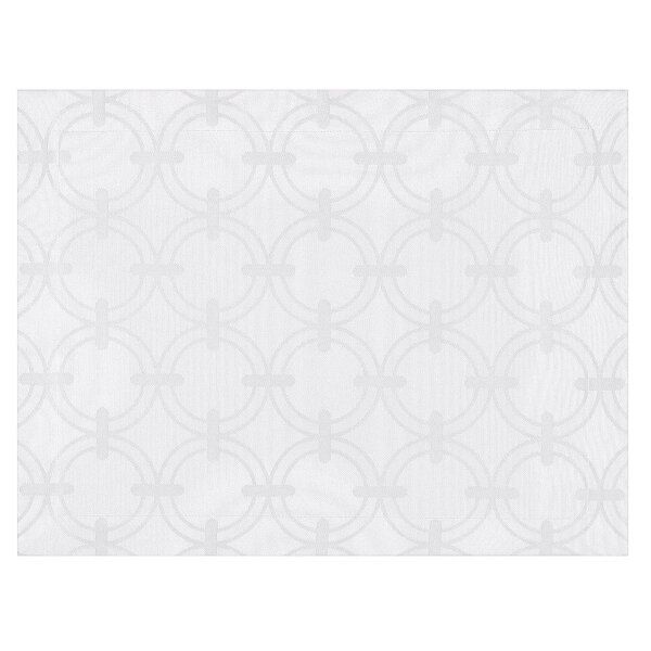 Placemats (2-pack) Anneaux Blanc - Le Jacquard Français 22558