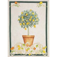 Tea towel Sorrento Limone 50x70 cm linen - Tessitura...