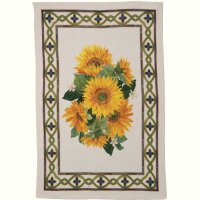 Tea towel Etruscan Garden Girasoli 50x70 cm linen -...