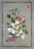 Tea towel Biscondola Verde 50x70 cm linen - Tessitura...