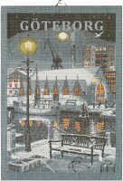 Towel Göteborg Natt  35x50 cm cotton - Ekelund