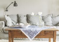 Tablecloth Flytande Blå 75x75 cm 100% Cotton - Ekelund