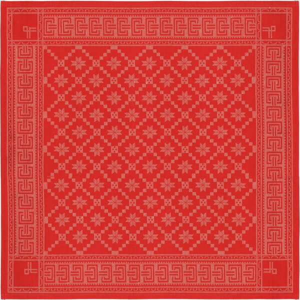 Tablecloth Åttebladrose 330 80x80 cm 55% cotton 45% linen - Ekelund