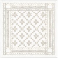 Napkin Åttebladrose 080 35x35 cm Cotton-linen mix -...