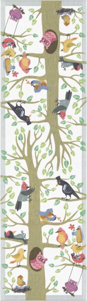 Tischläufer Vårfåglar 35x120 cm 100% Baumwolle  - Ekelund