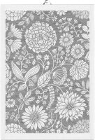Towel Flowering 090 35x50 cm Cotton-linen mix - Ekelund