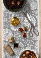 Table runner Flowering 35x120 cm 55% cotton 45% linen -...