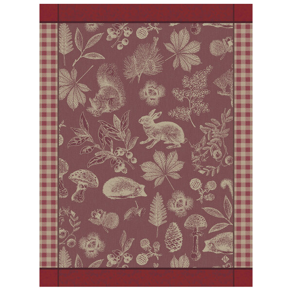 Tea Towel Dans Les Bois Tableau Airelles - Le Jacquard Français 28119