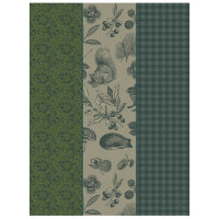 Tea Towel Dans Les Bois Tryptique Sapin - Le Jacquard...