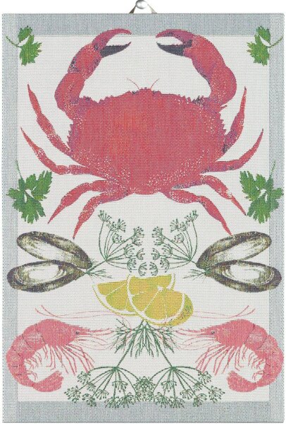 Towel Seafood  35x50 cm cotton - Ekelund