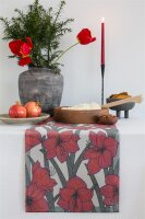 Table runner Amaryllis 35x120 cm 100% Cotton - Ekelund