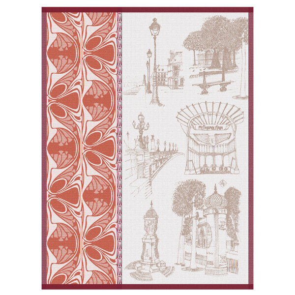 Tea Towel Carnet de Paris Cabaret - Le Jacquard Français 28558