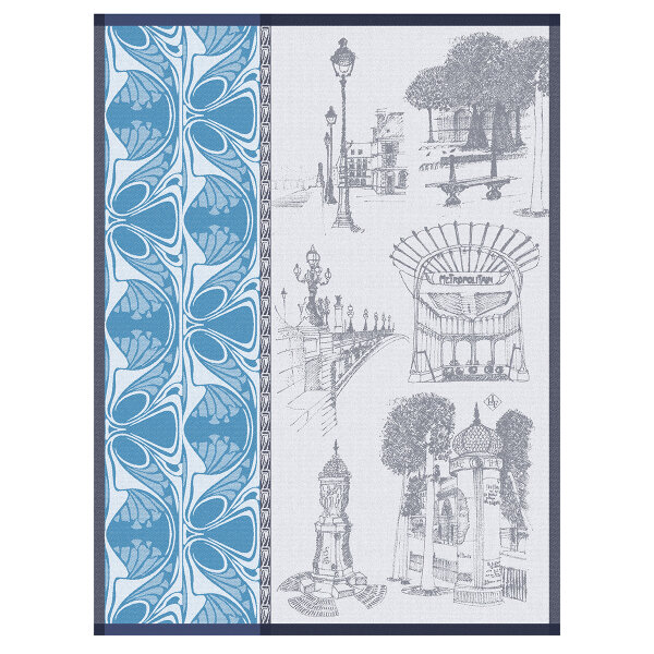Tea Towel Carnet de Paris Seine - Le Jacquard Français 28556