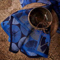 Tea towel Yukata Indigo 57x74 cm cotton - Le Jacquard...