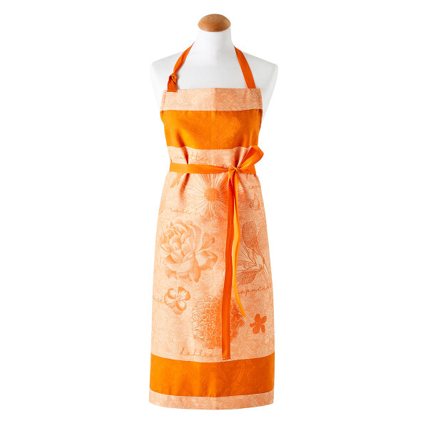 Apron Fleurs A Croquer Capucine - Le Jacquard Français 28536