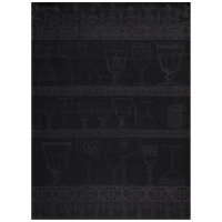 Crystal towel Cristal Onyx 60x80 cm linen - Le Jacquard...
