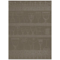 Crystal towel Cristal Poivregris 60x80 cm linen - Le...
