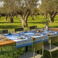 Table runner Instant Bucolique Bleuet 50x150 cm linen -...