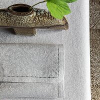 Table runner Portofino Fiori Sabbia 50x270 cm linen - Le...