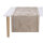 Table runner Voliere Solaire 50x150 cm linen - Le Jacquard Français