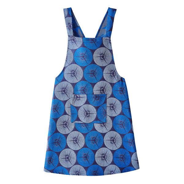 Apron Yukata Indigo 83x135 cm cotton - Le Jacquard Français