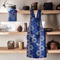 Apron Yukata Indigo 83x135 cm cotton - Le Jacquard Français