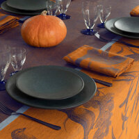 Napkins (4x Set) Voliere Nocturne 58x58 cm linen - Le...