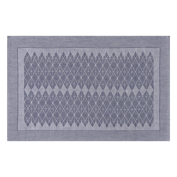 Placemats (2x Set) Club Ligne Denim 33x53 cm Cotton-linen mix - Le Jacquard Français