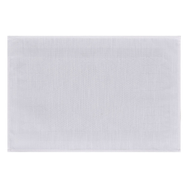 Placemats (2x Set) Club Satin Albatre 33x53 cm Cotton-linen mix - Le Jacquard Français