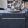Table runner Armoiries Ceruleen 50x150 cm linen - Le Jacquard Français