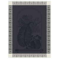 Tea towel Curiosites Minerales Charbon 60x80 cm cotton -...