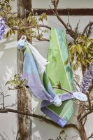 Tea towel Floraison Rayé Lilas 60x80 cm cotton -...