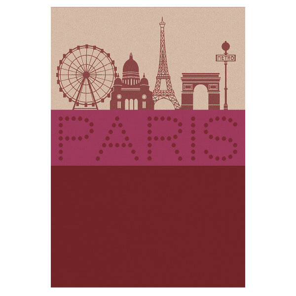 Tea towel Paris Lumiere Glamour 50x70 cm cotton - Le Jacquard Français