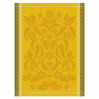 Tea towel Piments Jaune 60x80 cm cotton - Le Jacquard...