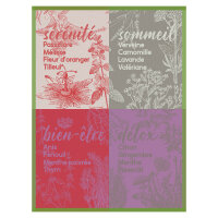 Tea towel Sérénités Passiflore 60x80...
