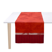 Table runner Souveraine Carmin 50x150 cm linen - Le...