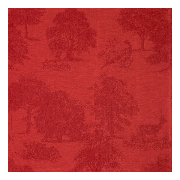 Napkins (4x Set) Souveraine Carmin 58x58 cm linen - Le Jacquard Français