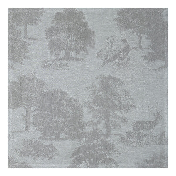 Napkins (4x Set) Souveraine Argent 58x58 cm linen - Le Jacquard Français