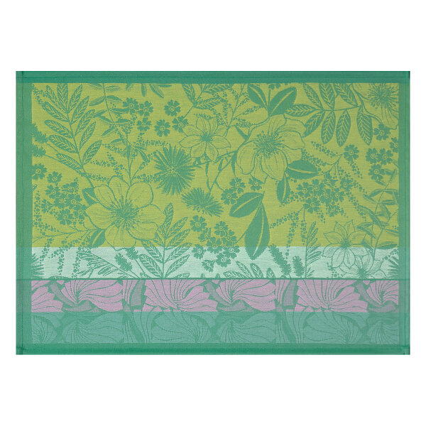 Coated placemats (2x Set) Cottage Jardin 36x50 cm cotton - Le Jacquard Français