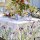Tablecloth Iris DHiver Blanc 115x115 cm linen - Garnier-Thiebaut
