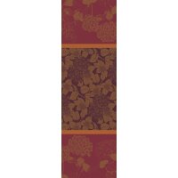 Table runner Hortensias Rouille 54x174 cm cotton -...