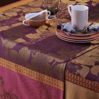 Table runner Hortensias Rouille 54x174 cm cotton -...